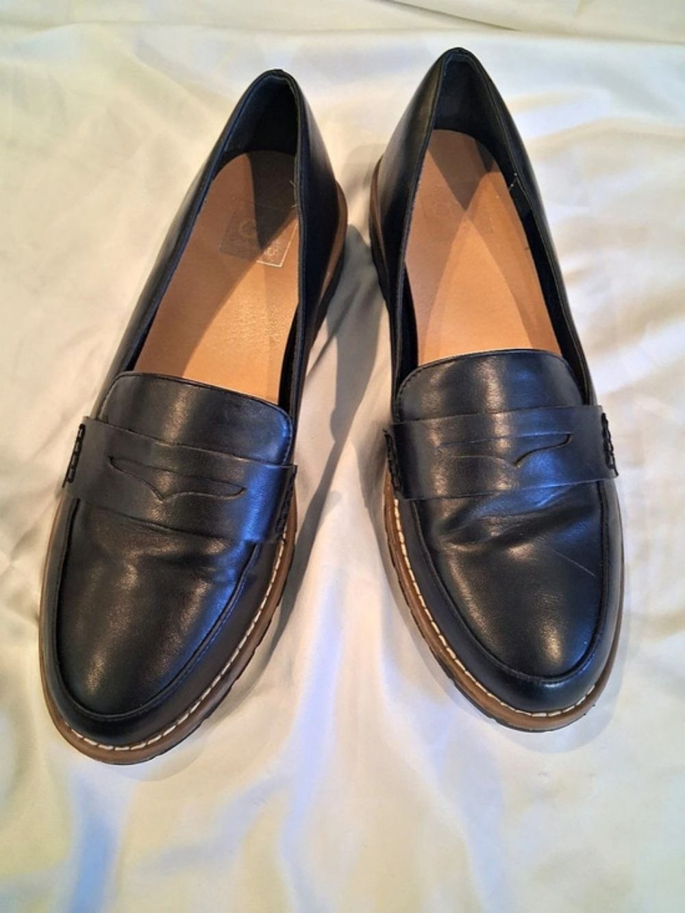 Dolce Vita Catalina faux Leather Loafers Black US 10